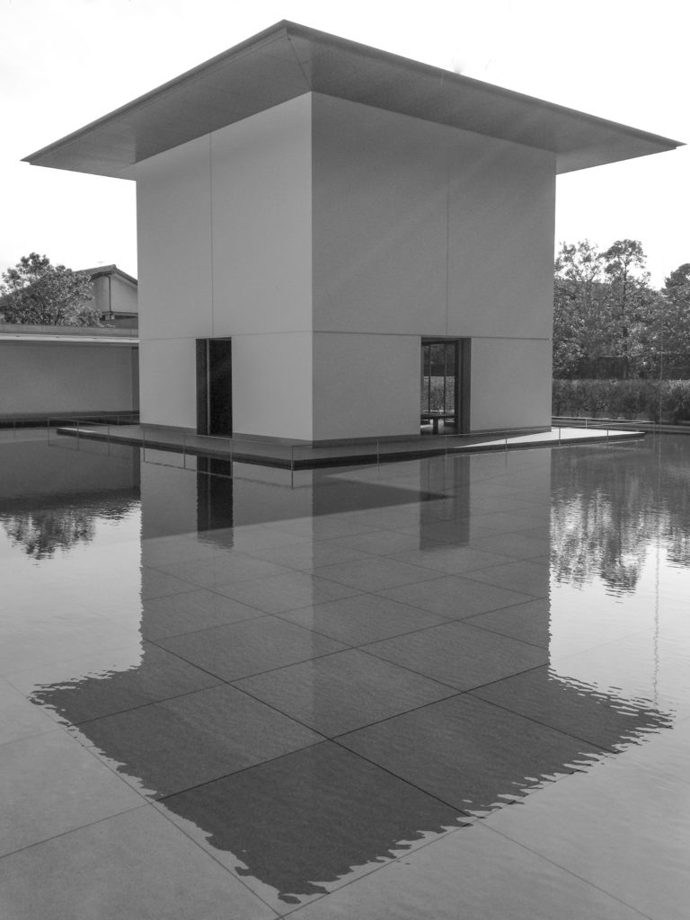 D. T. Suzuki Museum building and reflecting pool.