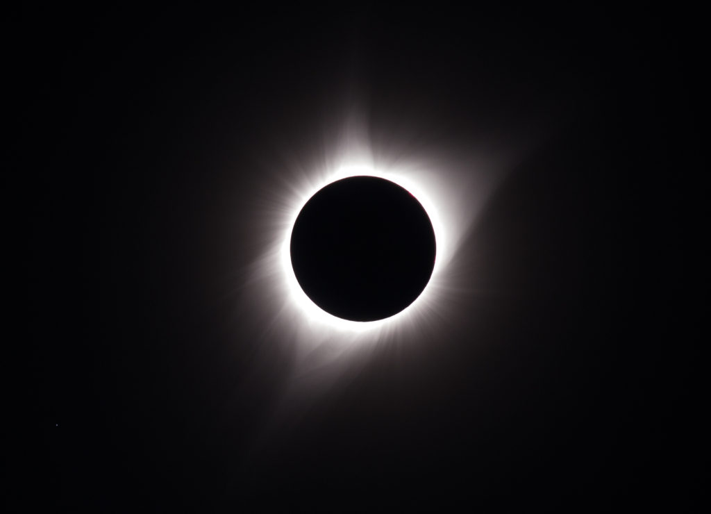 Total eclipse with coronal