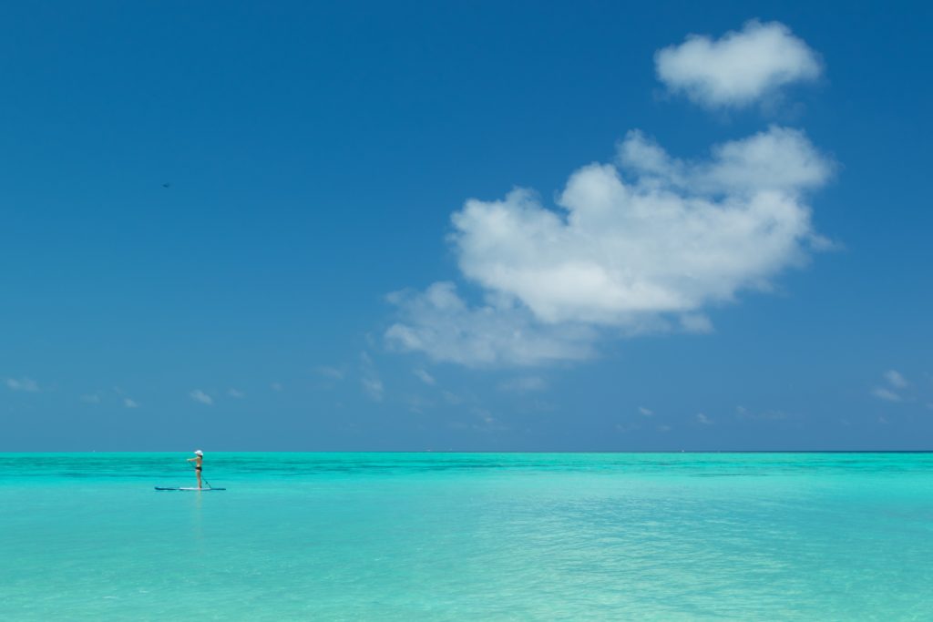 Paddle boarding at Heron Island