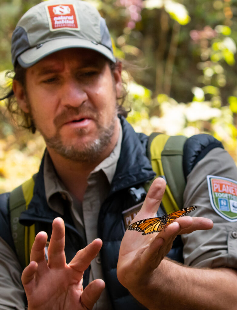 Fernando with a butterfly